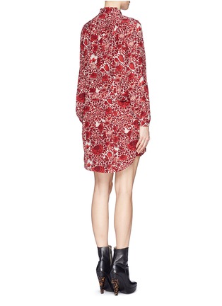 Back View - Click To Enlarge - TORY BURCH - 'Cora' floral pleat shirt dress 