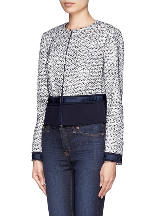 Front View - Click To Enlarge - TORY BURCH - 'Lucille' tweed crepe jacket