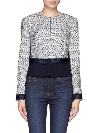 Main View - Click To Enlarge - TORY BURCH - 'Lucille' tweed crepe jacket