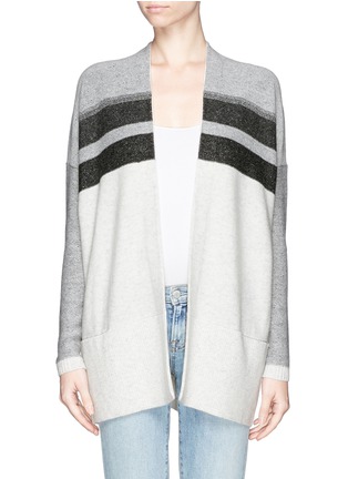 Main View - Click To Enlarge - VINCE - Wool-cashmere open front cardigan