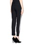 Back View - Click To Enlarge - VINCE - Tuxedo stripe cropped wool pants