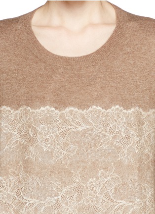 Detail View - Click To Enlarge - J.CREW - Floral lace appliqué sweater