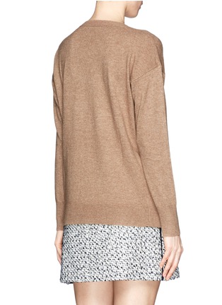 Back View - Click To Enlarge - J.CREW - Floral lace appliqué sweater