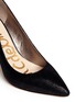 Detail View - Click To Enlarge - SAM EDELMAN - 'Zola' textured-glossy leather pumps
