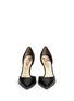 Figure View - Click To Enlarge - SAM EDELMAN - 'Delilah' textured-glossy leather pumps