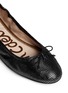 Detail View - Click To Enlarge - SAM EDELMAN - 'Felicia' textured-glossy leather flats