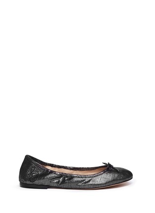 Main View - Click To Enlarge - SAM EDELMAN - 'Felicia' textured-glossy leather flats
