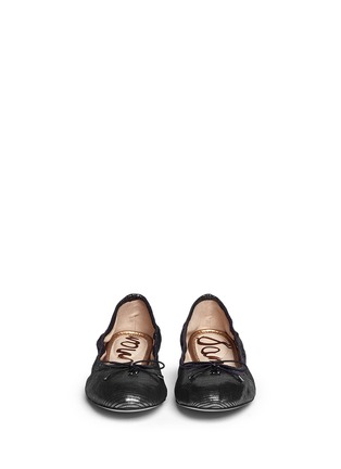 Figure View - Click To Enlarge - SAM EDELMAN - 'Felicia' textured-glossy leather flats