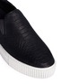 Detail View - Click To Enlarge - ASH - 'Karma' python effect leather slip-ons