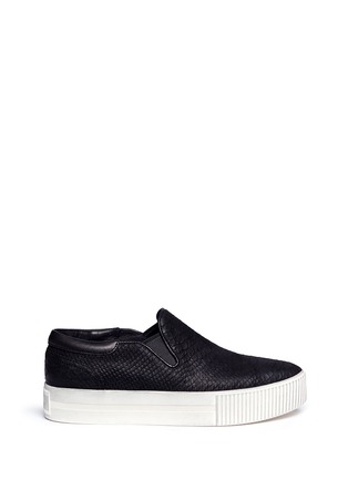 Main View - Click To Enlarge - ASH - 'Karma' python effect leather slip-ons
