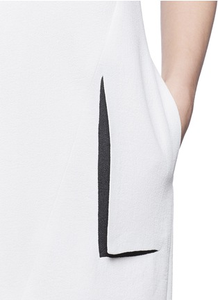 Detail View - Click To Enlarge - HELMUT LANG - Contrast trim sleeveless dress