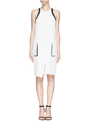 Main View - Click To Enlarge - HELMUT LANG - Contrast trim sleeveless dress