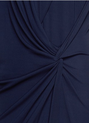 Detail View - Click To Enlarge - HELMUT LANG - Asymmetric sleeve twist front dress