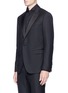 Detail View - Click To Enlarge - LANVIN - Silk satin trim wool tuxedo suit