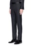 Detail View - Click To Enlarge - LANVIN - Silk satin trim wool tuxedo suit