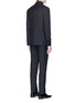 Back View - Click To Enlarge - LANVIN - Silk satin trim wool tuxedo suit