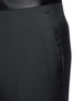 Detail View - Click To Enlarge - LANVIN - Satin waist wool tuxedo pants