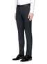 Front View - Click To Enlarge - LANVIN - Satin waist wool tuxedo pants
