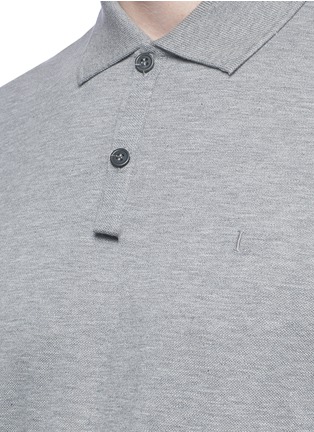 Detail View - Click To Enlarge - LANVIN - Logo embroidered polo shirt