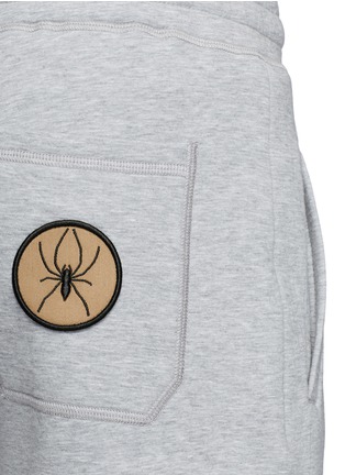 Detail View - Click To Enlarge - LANVIN - Icon appliqué bonded jersey sweatpants