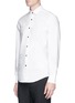 Front View - Click To Enlarge - LANVIN - Contrast button faille tuxedo shirt