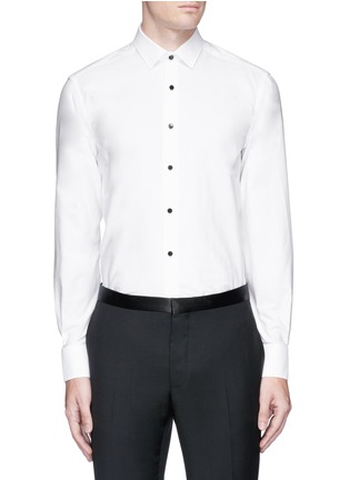 Main View - Click To Enlarge - LANVIN - Contrast button faille tuxedo shirt