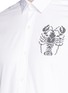 Detail View - Click To Enlarge - LANVIN - Lobster cross stitch embroidered shirt