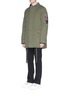 Detail View - Click To Enlarge - LANVIN - Lambskin shearling hood padded coat