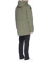 Back View - Click To Enlarge - LANVIN - Lambskin shearling hood padded coat