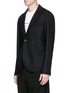 Front View - Click To Enlarge - LANVIN - Pinstripe wool-cotton soft blazer