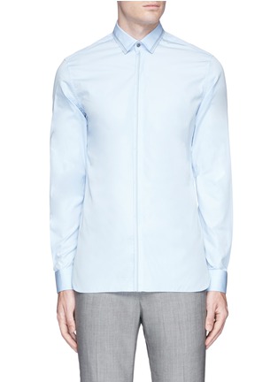 Main View - Click To Enlarge - LANVIN - Contrast stitching poplin shirt