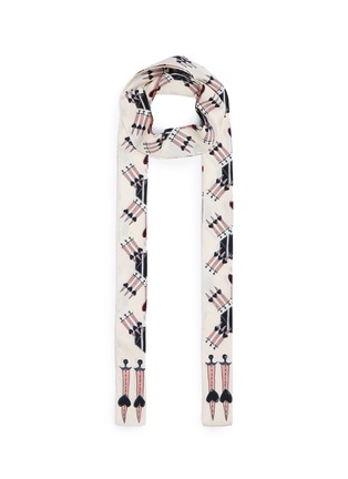 Main View - Click To Enlarge - VALENTINO GARAVANI - 'Love Blade' print silk twill scarf