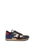 Main View - Click To Enlarge - VALENTINO GARAVANI - 'Rockrunner' camouflage patchwork leather sneakers