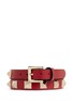 Figure View - Click To Enlarge - VALENTINO GARAVANI - 'Rockstud' skinny leather bracelet