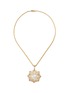 Main View - Click To Enlarge - BUCCELLATI - Diamond pearl 18k yellow gold star openwork pendant necklace