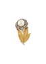 Main View - Click To Enlarge - BUCCELLATI - Diamond pearl silver 18k gold floral brooch