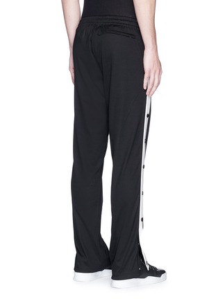 Back View - Click To Enlarge - PORTS 1961 - Button outseam pintucked jogging pants