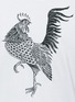 Detail View - Click To Enlarge - SAAM1 - Rooster and cockscomb embroidered Henley shirt