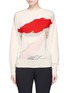 Main View - Click To Enlarge - MS MIN - Watercolour intarsia wool sweater