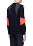 Back View - Click To Enlarge - NEIL BARRETT - 'Abstract Modernist' colourblock sweatshirt