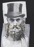 Detail View - Click To Enlarge - NEIL BARRETT - 'Bearded Top Hat' hybrid print jersey T-shirt