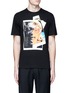 Main View - Click To Enlarge - NEIL BARRETT - x Interview 'Rocky Elton' hybrid print T-shirt