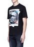 Front View - Click To Enlarge - NEIL BARRETT - x Interview 'Jay De Niro' hybrid print T-shirt