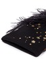 Detail View - Click To Enlarge - PIERS ATKINSON - Ostrich feather Swarovski crystal floral sequin beanie