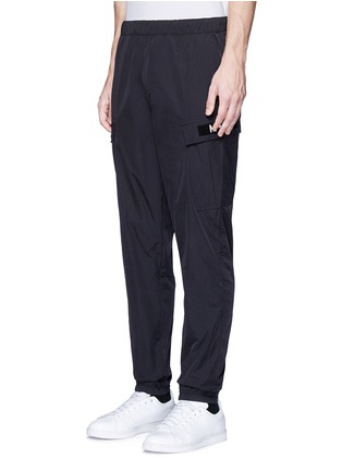 Front View - Click To Enlarge - M+RC NOIR - 'E.O.M' cargo track pants