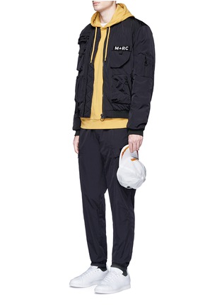 Figure View - Click To Enlarge - M+RC NOIR - 'E.O.M' cargo track pants