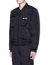 Front View - Click To Enlarge - M+RC NOIR - Cargo pocket padded bomber jacket