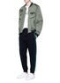 Figure View - Click To Enlarge - M+RC NOIR - Cargo pocket padded bomber jacket