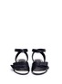 Front View - Click To Enlarge - LANVIN - Bow band ankle strap leather sandals