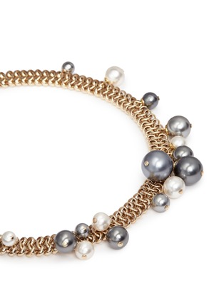 Detail View - Click To Enlarge - LANVIN - 'Perles' Swarovski pearl cluster chain necklace
